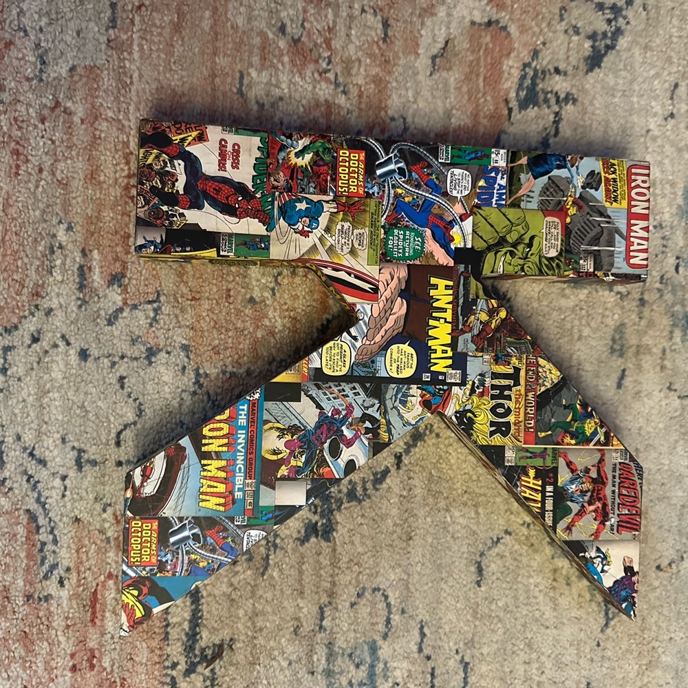 Marvel Comic Collage Wall Decor - Multicolor